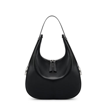 Genuine Leather Crescent Underarm Shoulder Handbag | Effortless Minimalist Elegance
