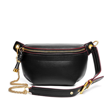 Genuine Leather Crossbody Chest Bag Fanny Pack | Effortless Poise