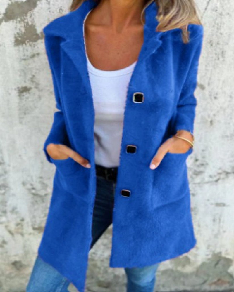 Soft Textured Coat | Effortless Day-to-Evening Refined Modern Elegance