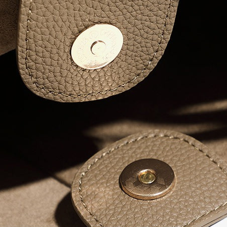 Genuine Pebbled Leather Tote Bag With Pouch | Effortless Everyday Elegance