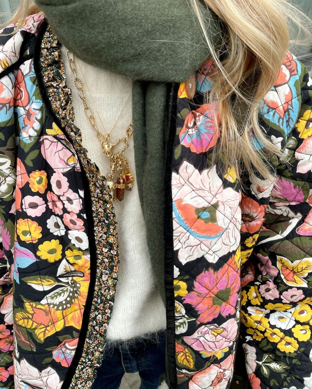 Floral Print Jacket | Quiet Botanical Elegance