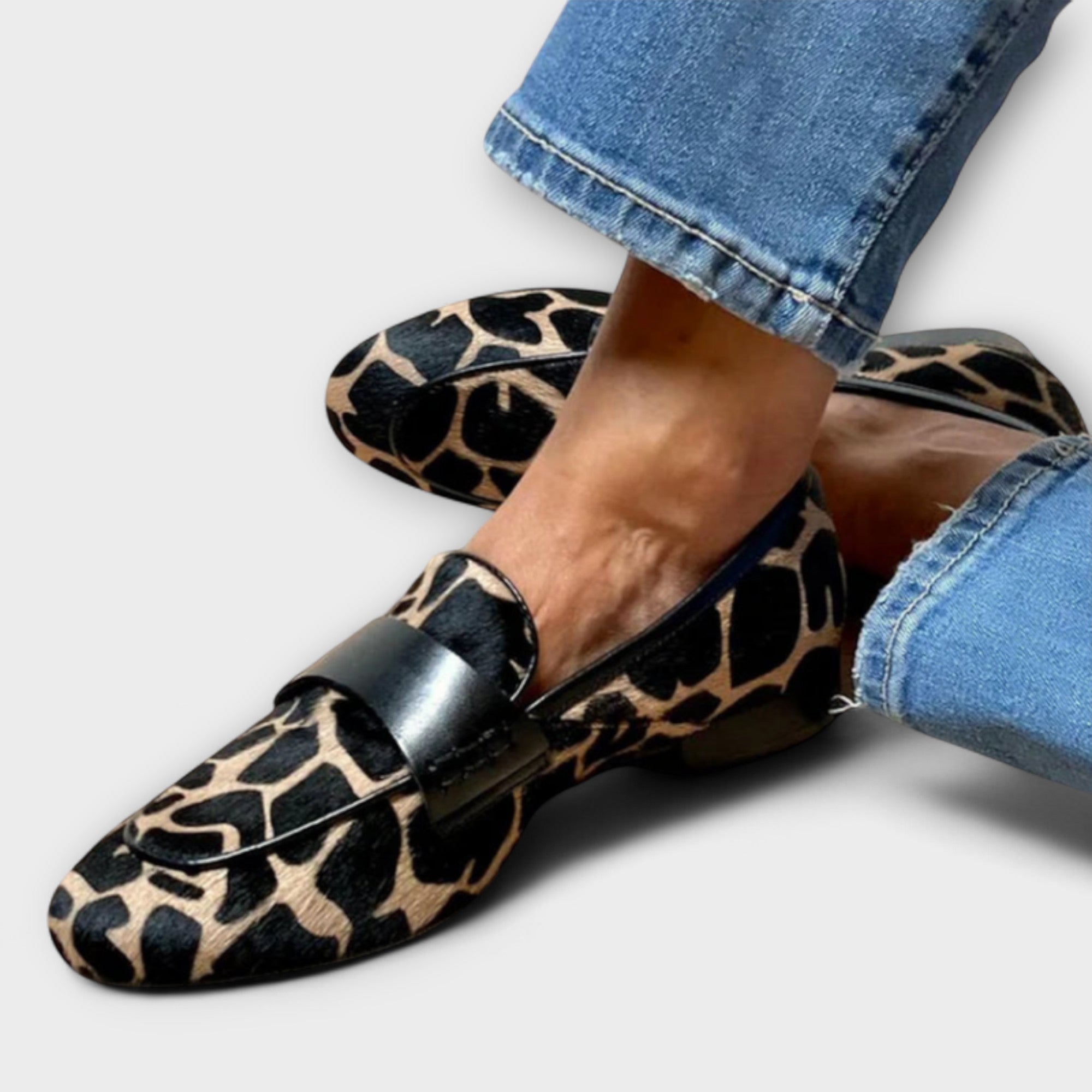 Leopard Print Orthopedic Moccasin | Refined All-Day Comfort