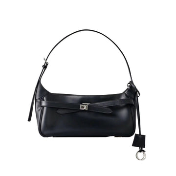 Women’s Waxed Calfskin Crossbody Baguette Bag | Effortless Vintage Grace