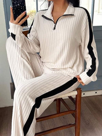 Amelia | Ribbed Knit Lounge Set | Effortless Weekend Comfort