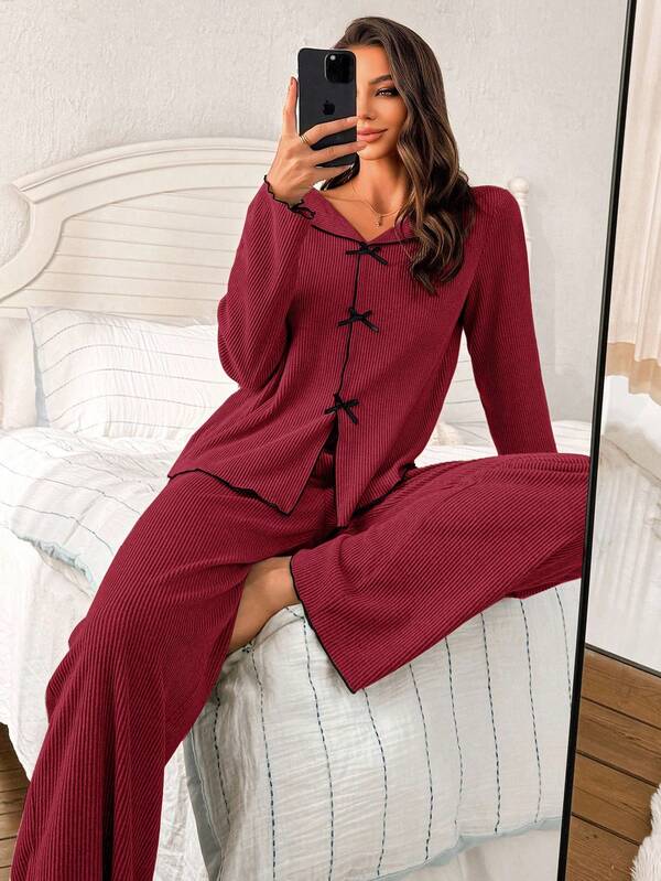 Clara | Ribbed Knit Lounge Set | Cozy Confidence in Every Move