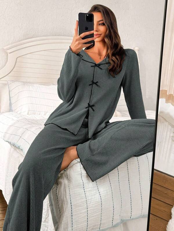Clara | Ribbed Knit Lounge Set | Cozy Confidence in Every Move