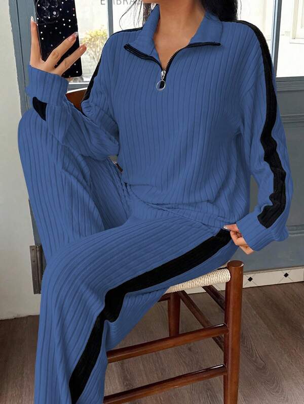 Amelia | Ribbed Knit Lounge Set | Effortless Weekend Comfort