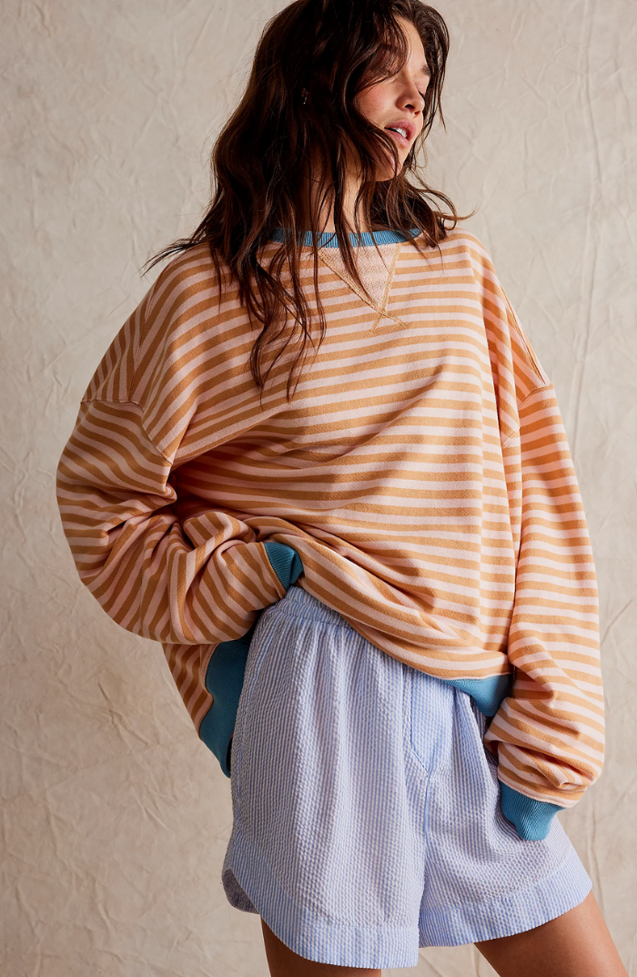 Oversized Striped Knit Jumper | Effortless Cozy Everyday Elegance