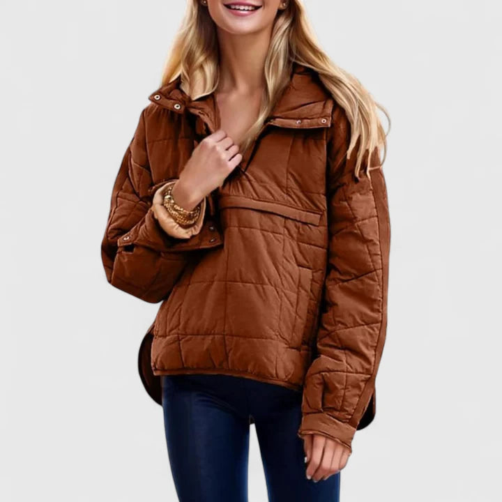 Waterproof Quilted Oversized Jacket | Effortless Warmth for Rainy Days