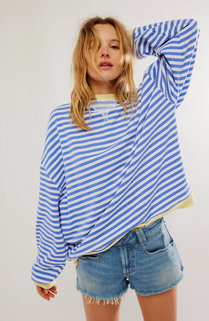 Oversized Striped Knit Jumper | Effortless Cozy Everyday Elegance