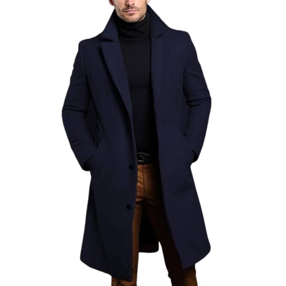 Men's Single-Breasted Overcoat | Effortless Winter Refinement