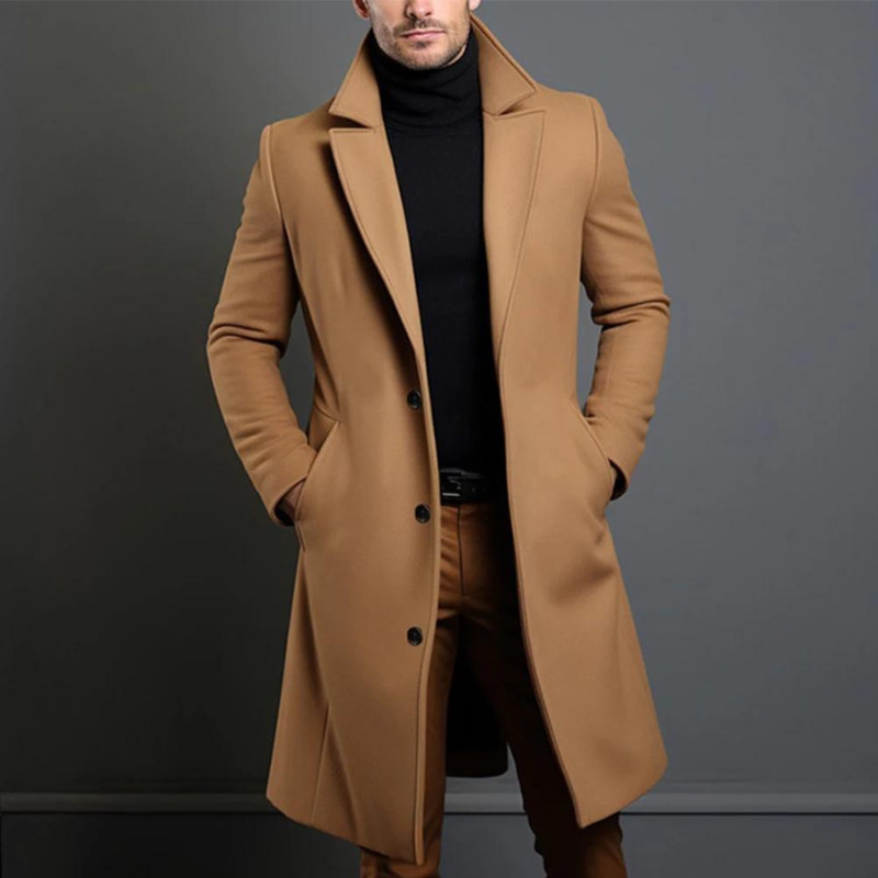 Men’s Winter Overcoat | Longline Timeless Sophistication