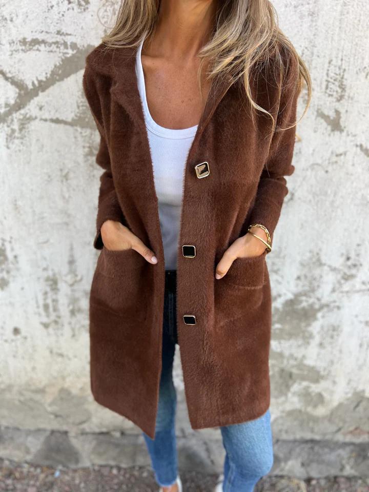Soft Textured Coat | Effortless Day-to-Evening Refined Modern Elegance