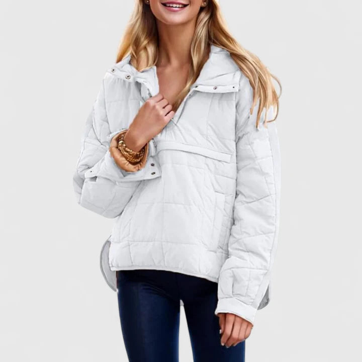 Waterproof Quilted Oversized Jacket | Effortless Warmth for Rainy Days