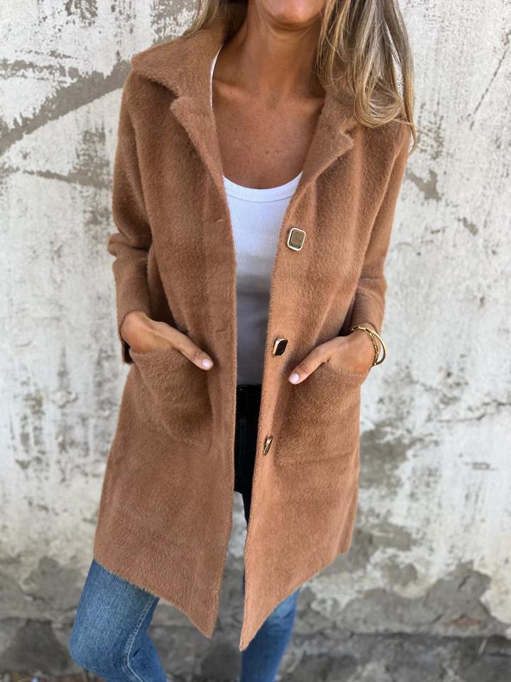 Soft Textured Coat | Effortless Day-to-Evening Refined Modern Elegance