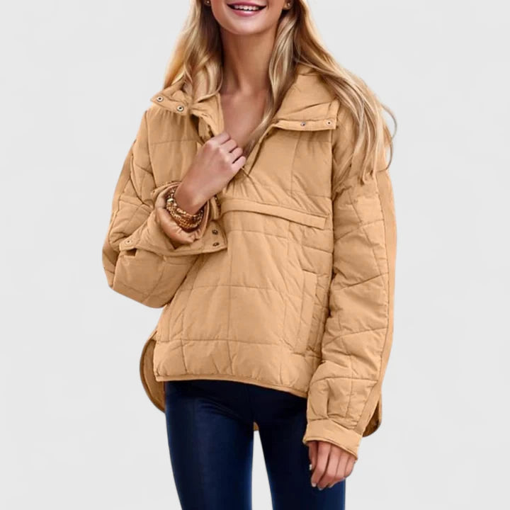 Waterproof Quilted Oversized Jacket | Effortless Warmth for Rainy Days