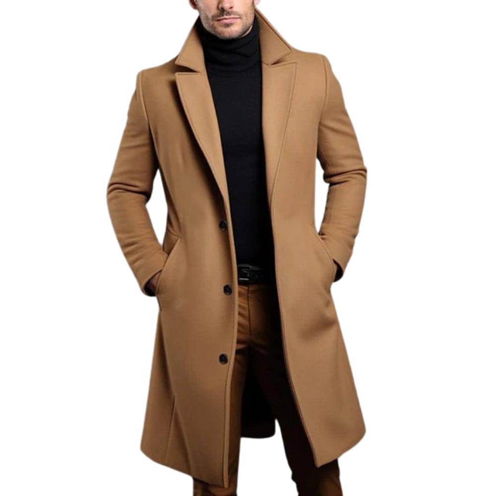 Men's Single-Breasted Overcoat | Effortless Winter Refinement