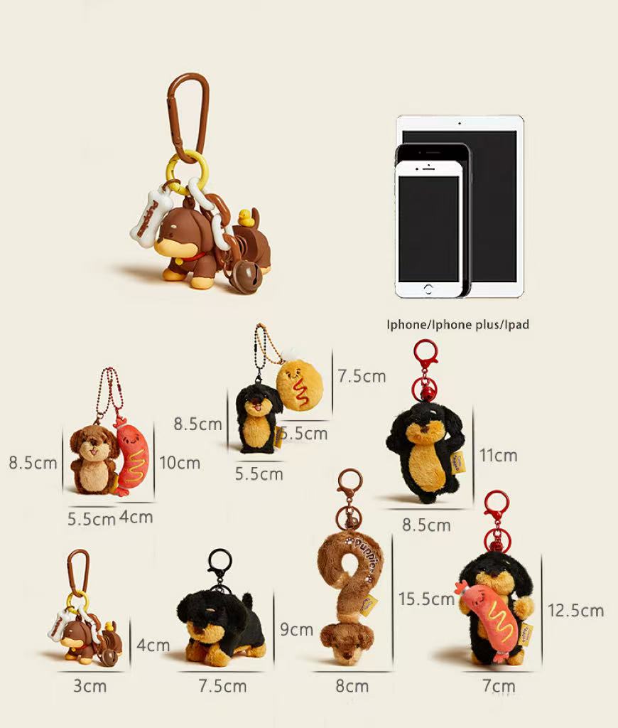Baby Dachshund Bag Charm | Petite Icon of Effortless Elegance