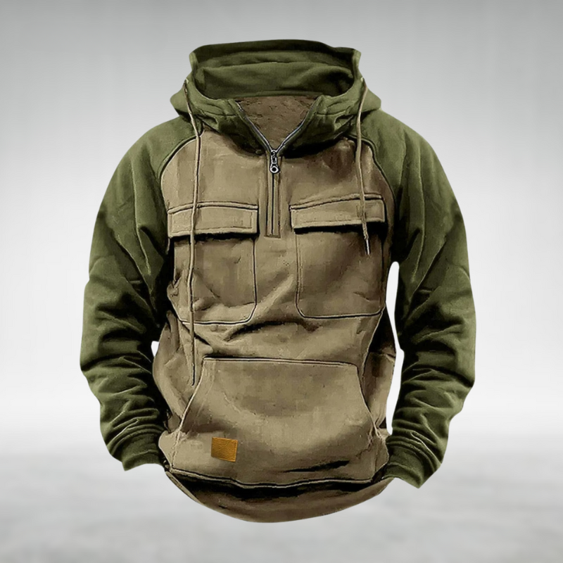 Two-Tone Winter Hoodie | Urban Utility Warmth (1+1 FREE)