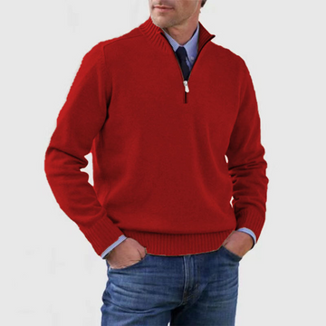 Men’s Half-Zip Knitted Jumper | Effortless Modern Layering Elegance