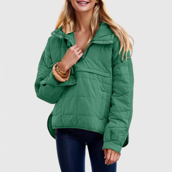 Waterproof Quilted Oversized Jacket | Effortless Warmth for Rainy Days