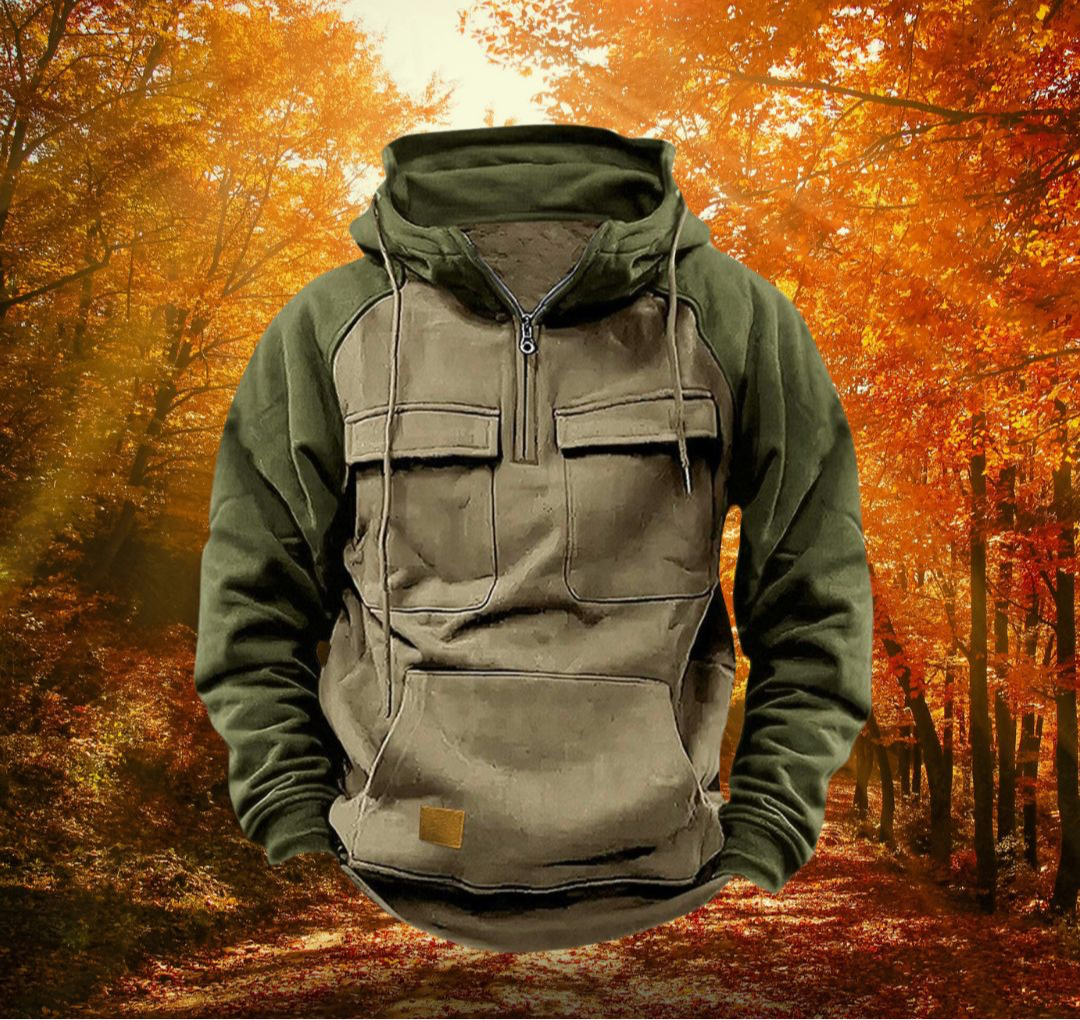 Two-Tone Winter Hoodie | Urban Utility Warmth (1+1 FREE)