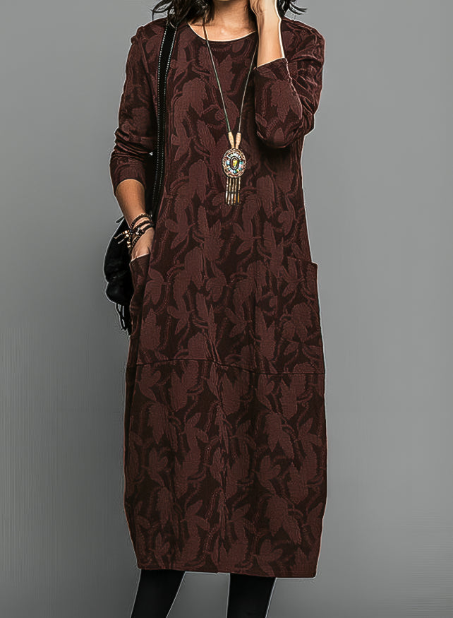 Long-Sleeve Winter Dress | Flattering Silhouette Timeless Warm Elegance