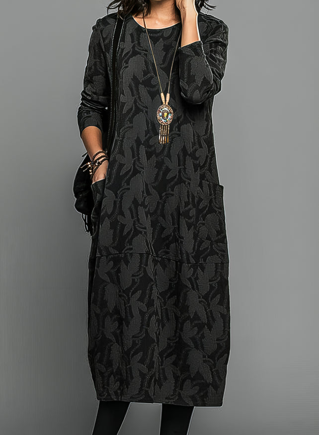 Long-Sleeve Winter Dress | Flattering Silhouette Timeless Warm Elegance