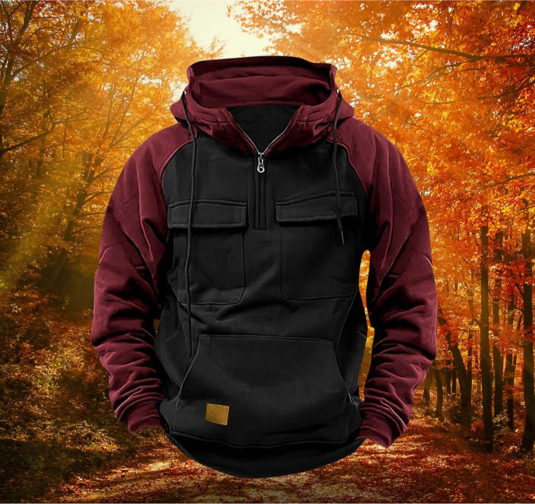 Two-Tone Winter Hoodie | Urban Utility Warmth (1+1 FREE)