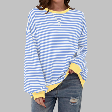 Casual Striped Sweatshirt | Effortless Weekend-to-Weekday Polish