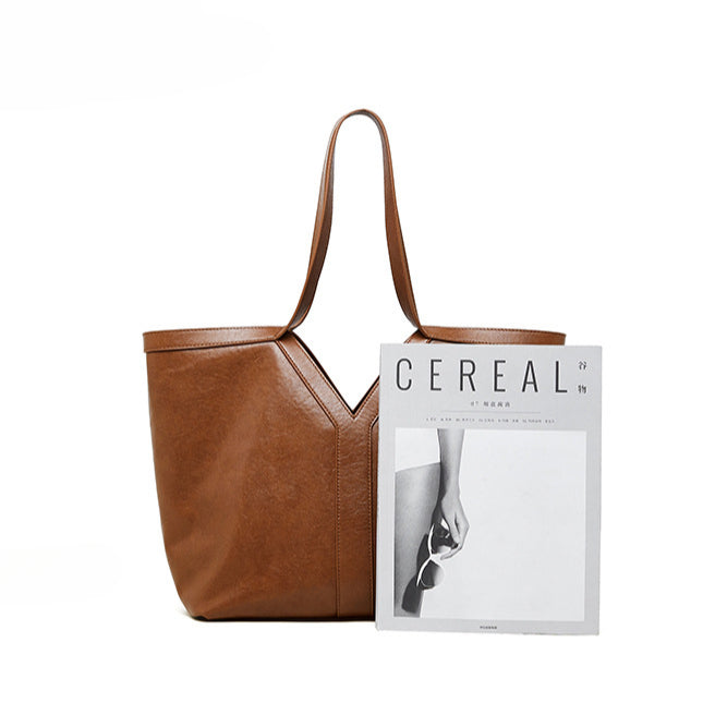 Women’s Genuine Leather Tote Bag | Effortless Autumn Elegance