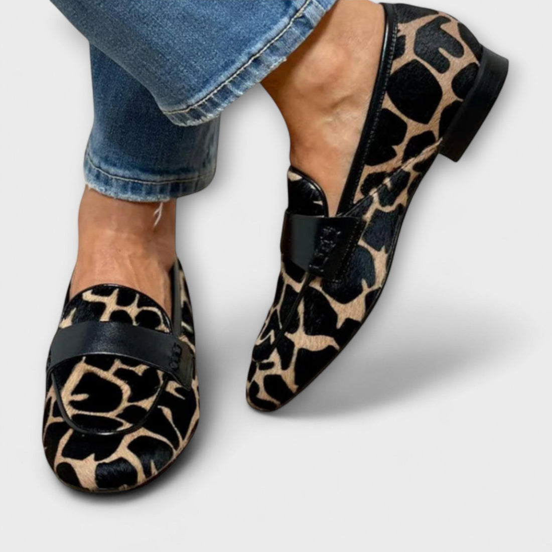 Leopard Print Orthopedic Moccasin | Refined All-Day Comfort
