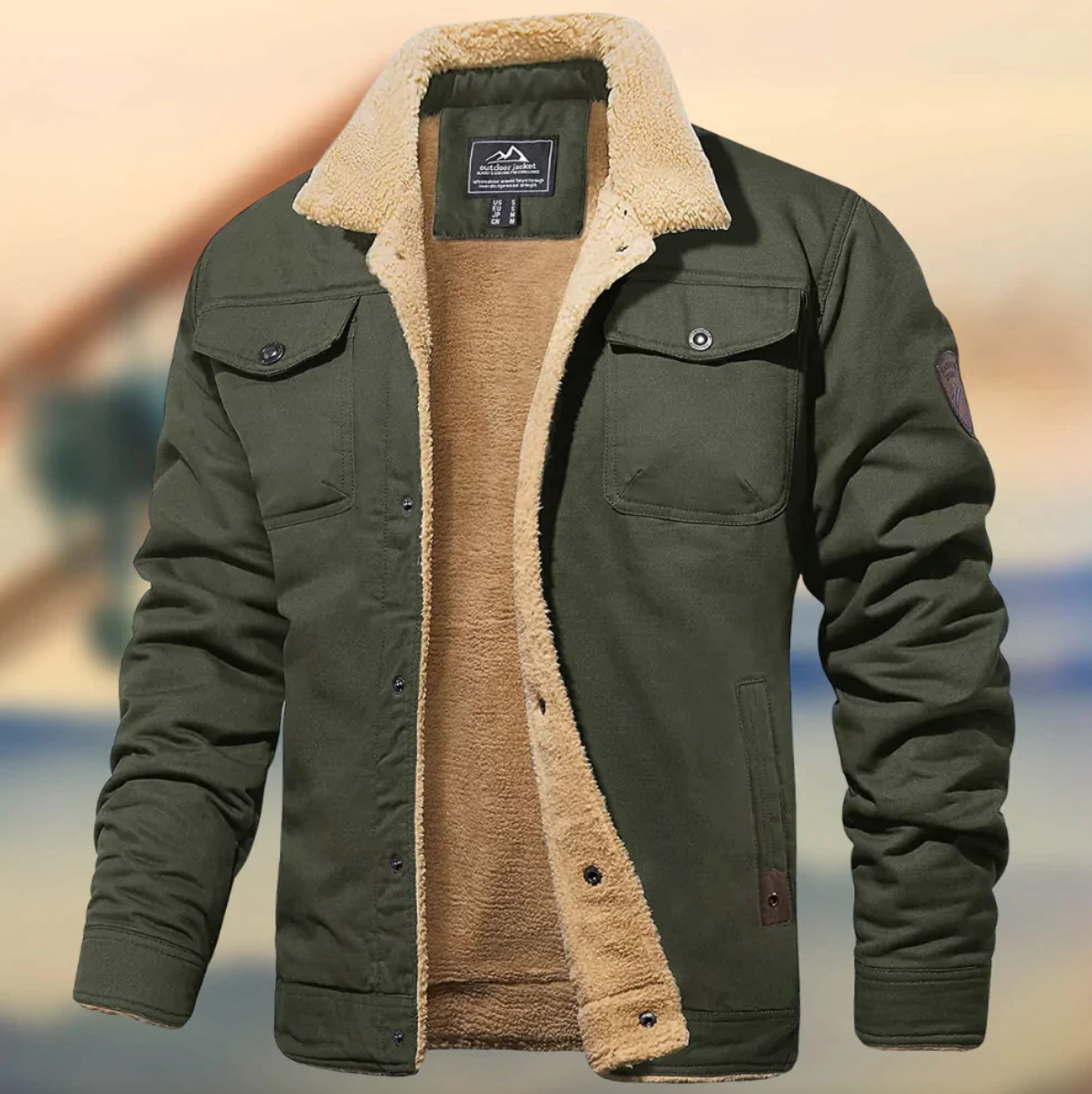 Men's Teddy-Lined Winter Jacket | Effortless Warmth and Timeless Polish