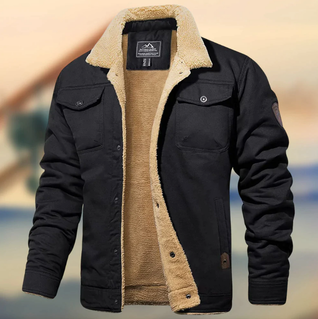 Men's Teddy-Lined Winter Jacket | Effortless Warmth and Timeless Polish