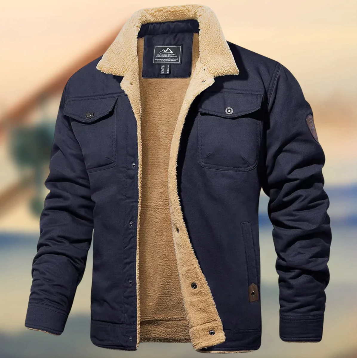 Men's Teddy-Lined Winter Jacket | Effortless Warmth and Timeless Polish