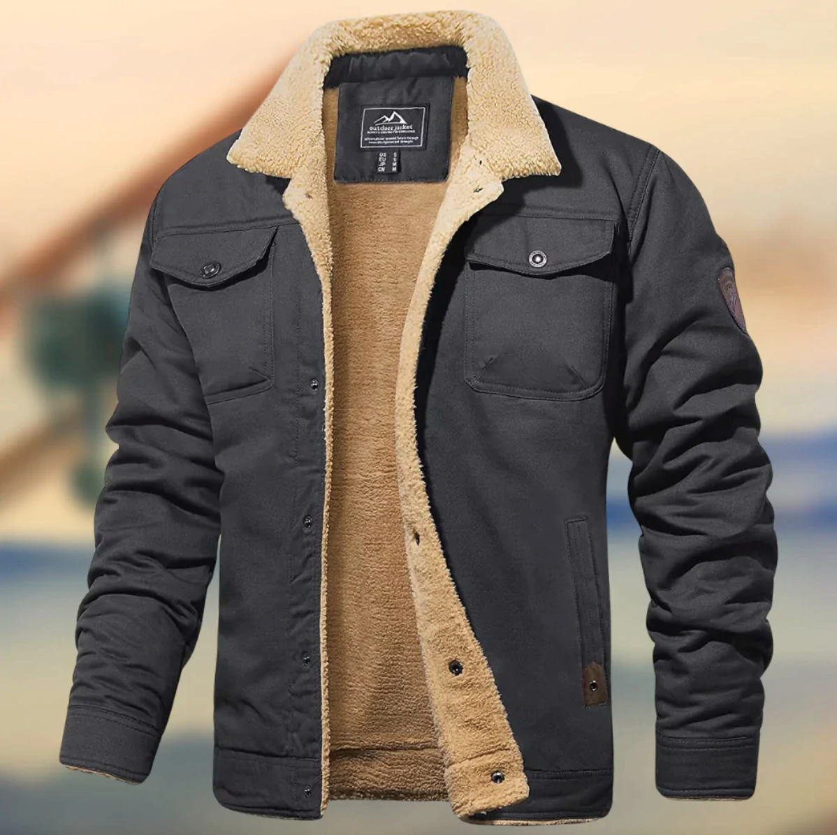 Men's Teddy-Lined Winter Jacket | Effortless Warmth and Timeless Polish
