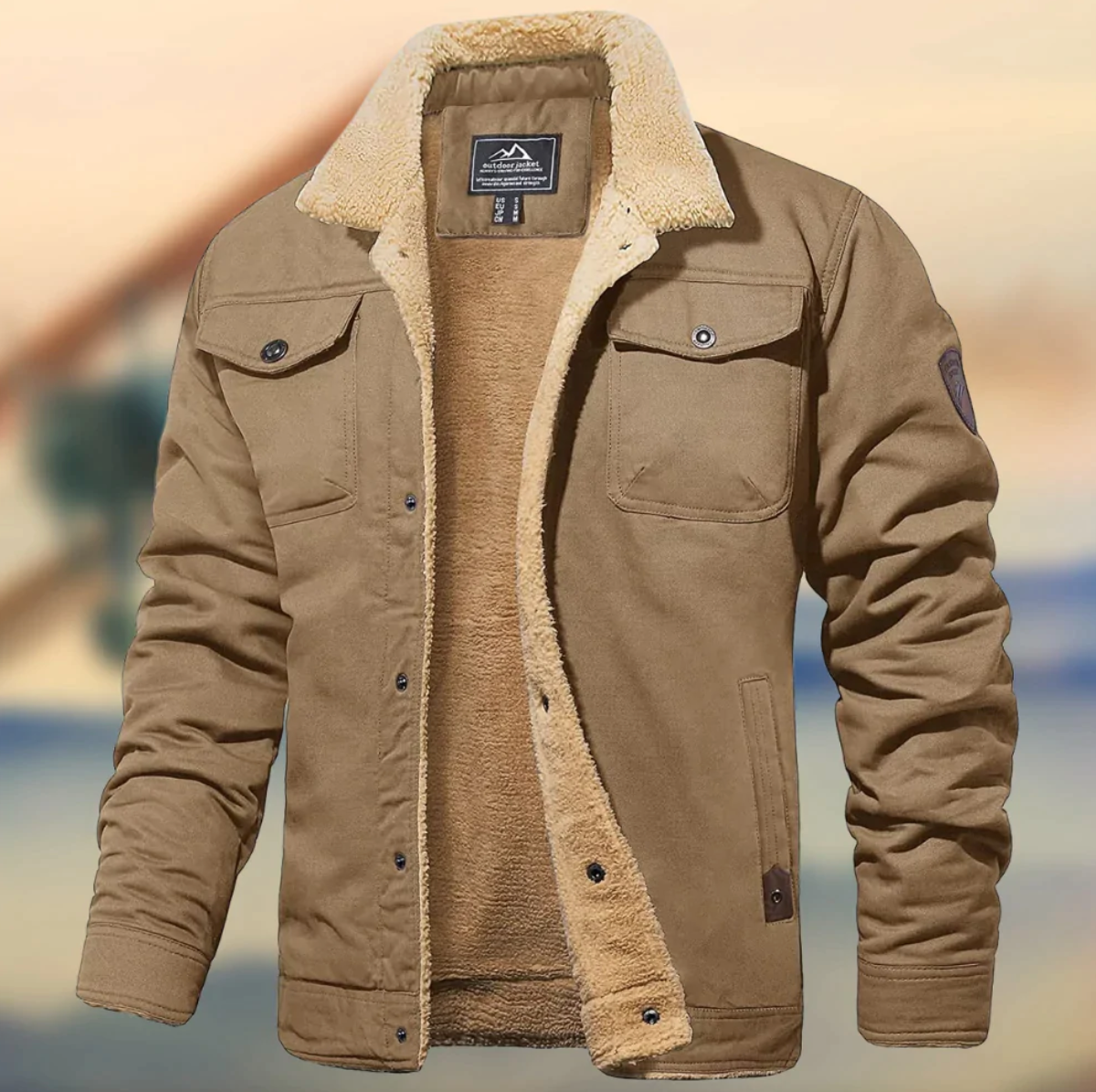 Men's Teddy-Lined Winter Jacket | Effortless Warmth and Timeless Polish