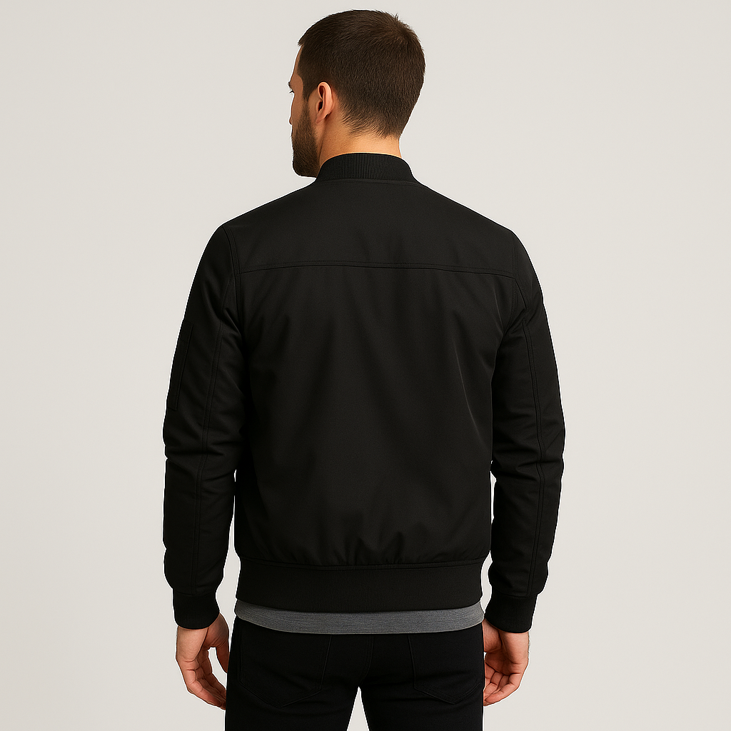 Men’s Zip-Up Bomber Jacket | Summer-Ready Modern Street Elegance