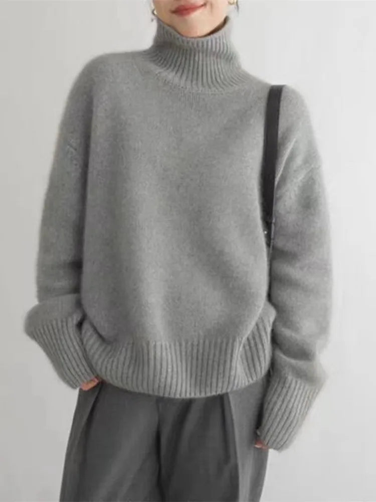 Soft Knit Turtleneck Sweater | Quiet Autumn Everyday Luxury