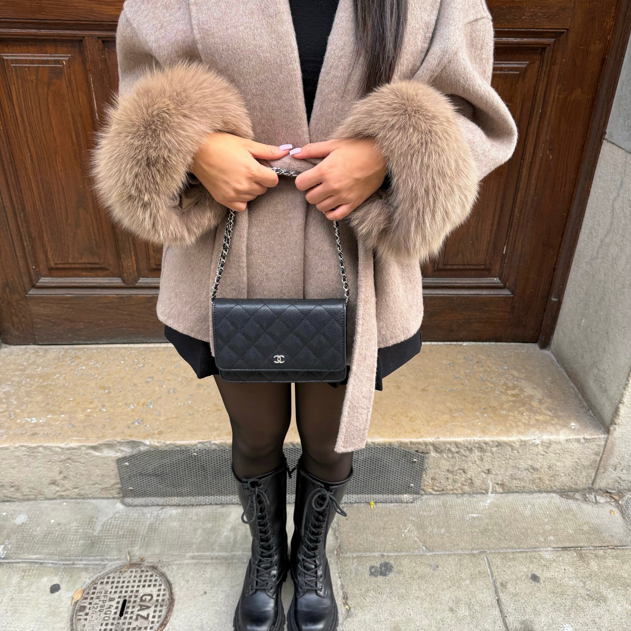 Faux Fur Trim Belted Coat | Effortless Autumn Sophistication