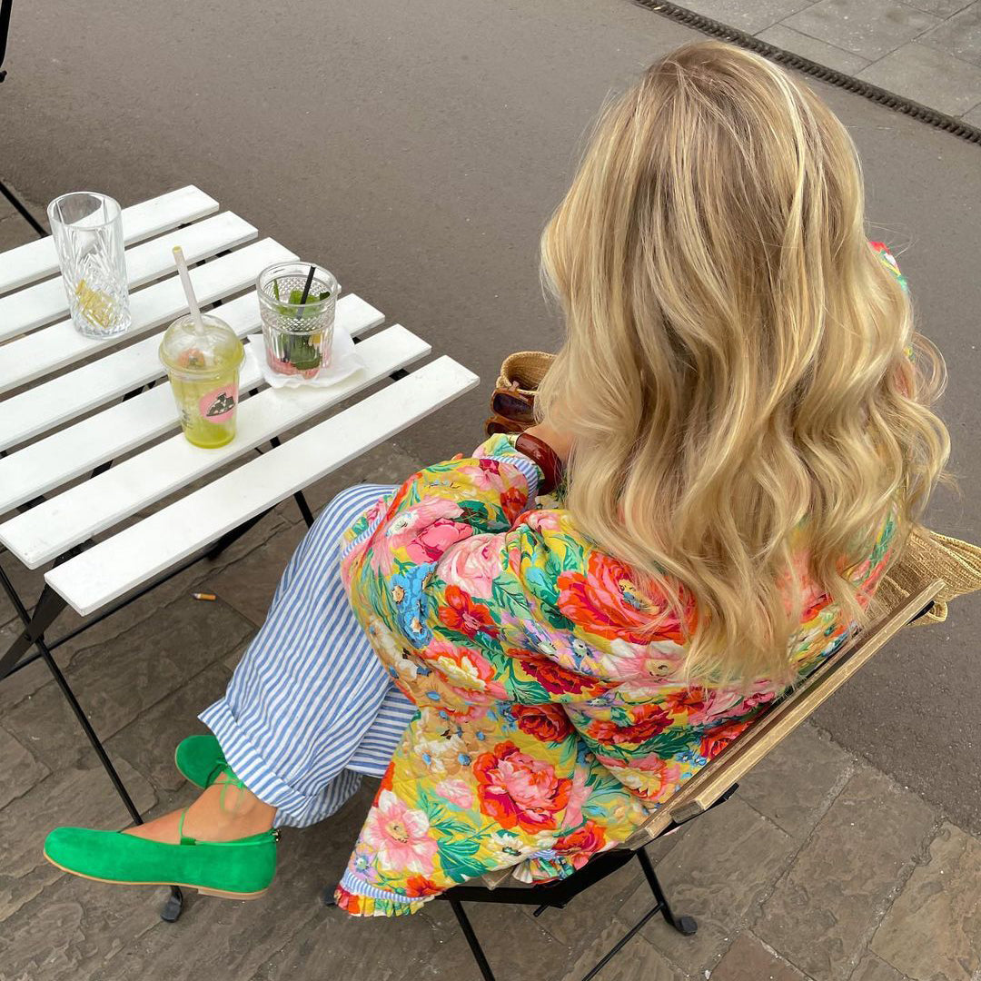 Floral Print Jacket | Quiet Botanical Elegance