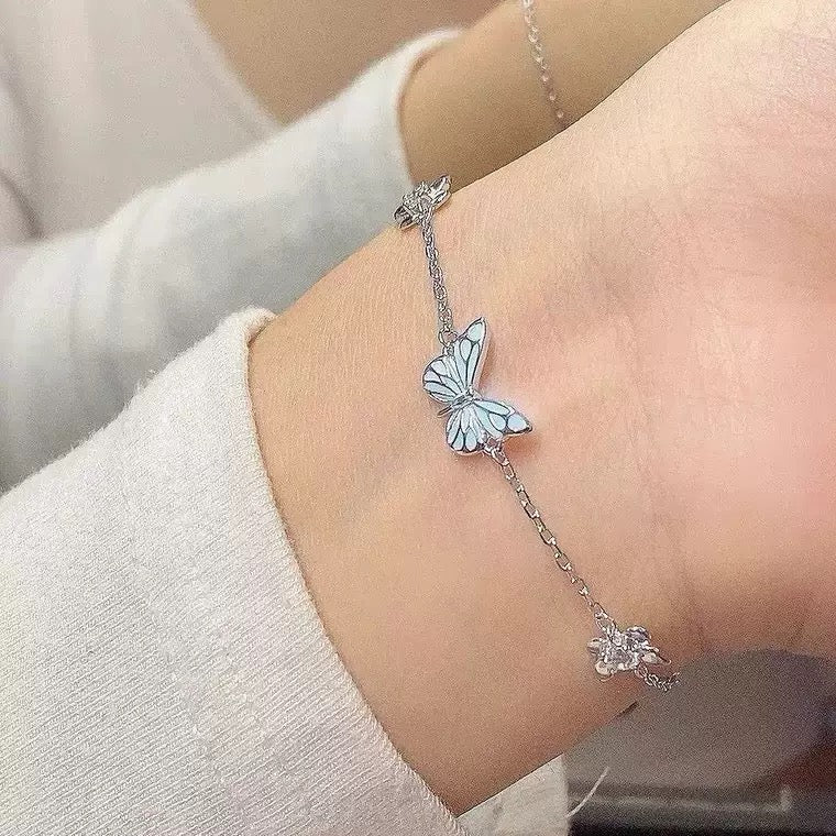 Blue Butterfly Bracelet | Luminous Dream Elegance