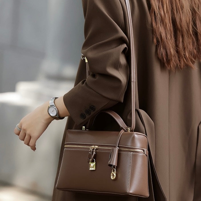 Women’s Genuine Leather Crossbody Bucket Bag | Effortless Everyday Elegance