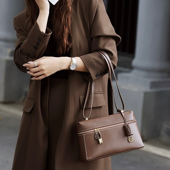Women’s Genuine Leather Crossbody Bucket Bag | Effortless Everyday Elegance