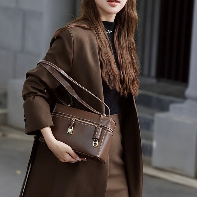 Women’s Genuine Leather Crossbody Bucket Bag | Effortless Everyday Elegance
