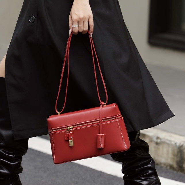 Women’s Genuine Leather Crossbody Bucket Bag | Effortless Everyday Elegance