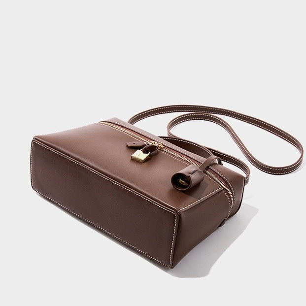 Women’s Genuine Leather Crossbody Bucket Bag | Effortless Everyday Elegance