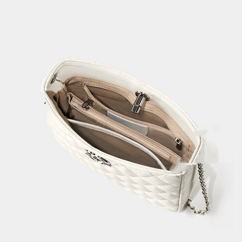 Women’s Genuine Cowhide Chain Commuter Bucket Bag | Effortless City Elegance