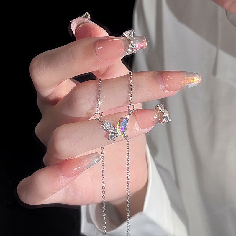 Celestial Butterfly Necklace | Ethereal Starlit Elegance For Timeless Grace