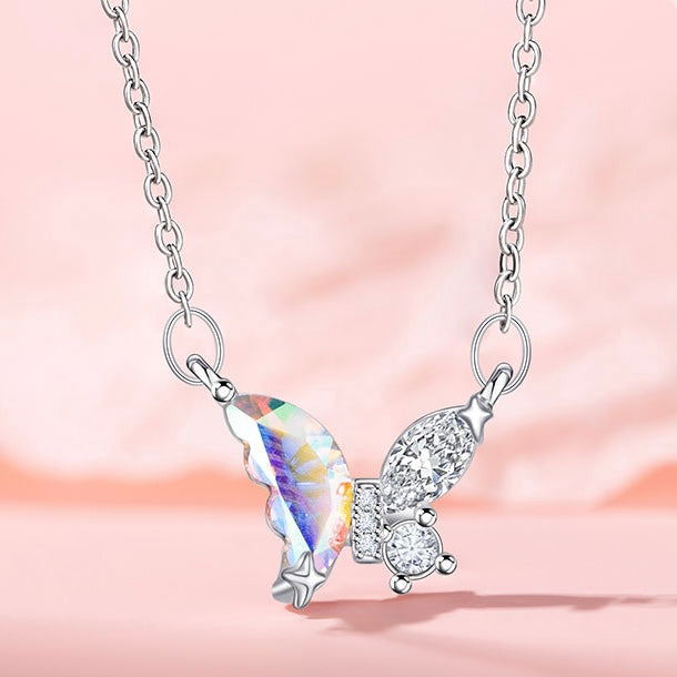 Celestial Butterfly Necklace | Ethereal Starlit Elegance For Timeless Grace